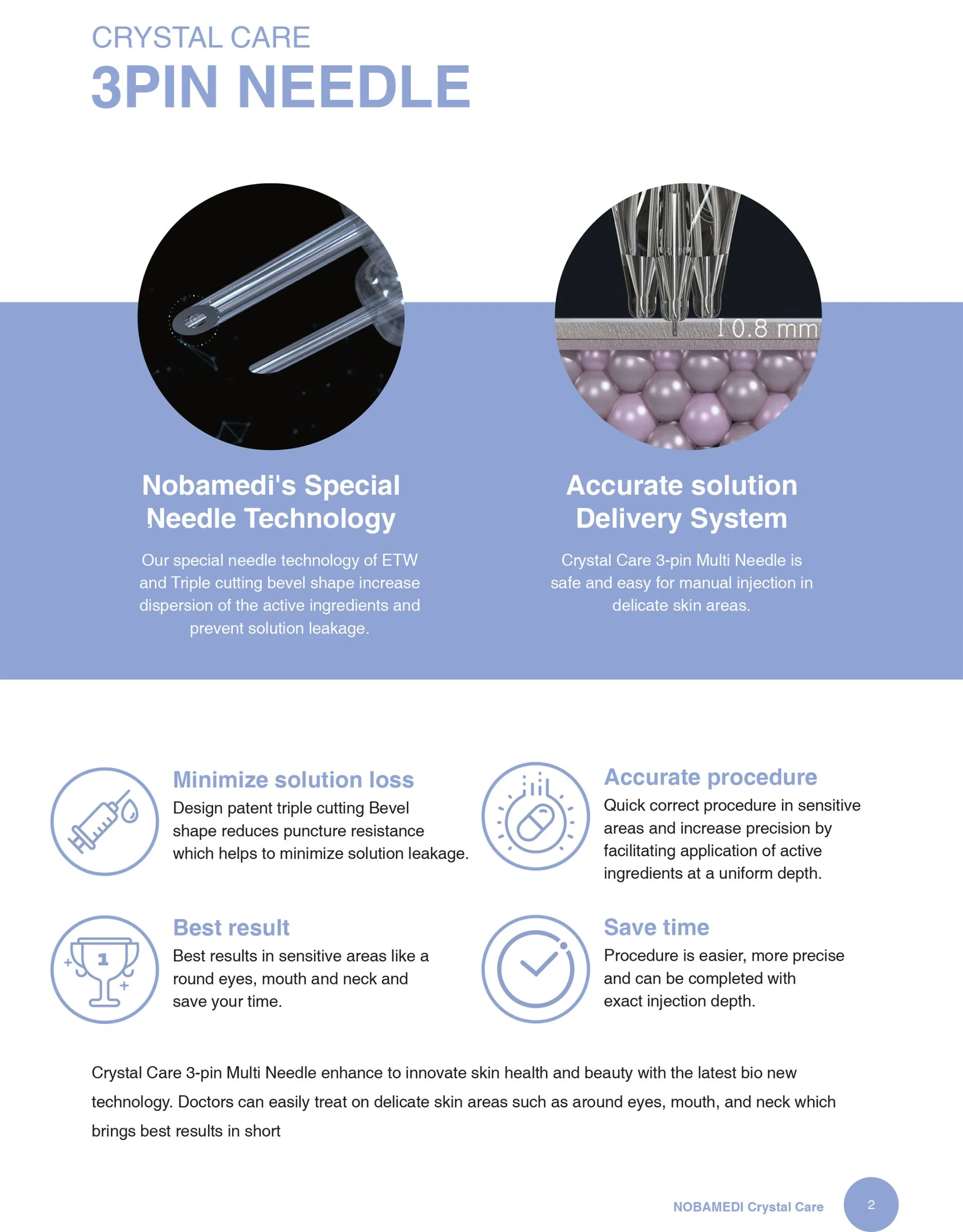 Crystal 3-pins Multi Needle · product information