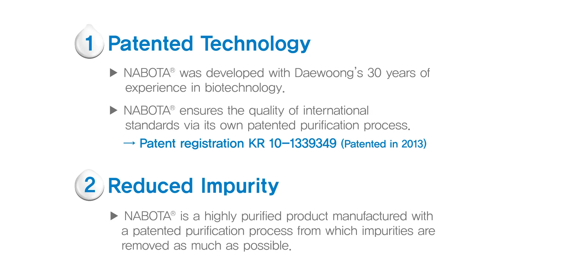 Nabota 150 Units · product information