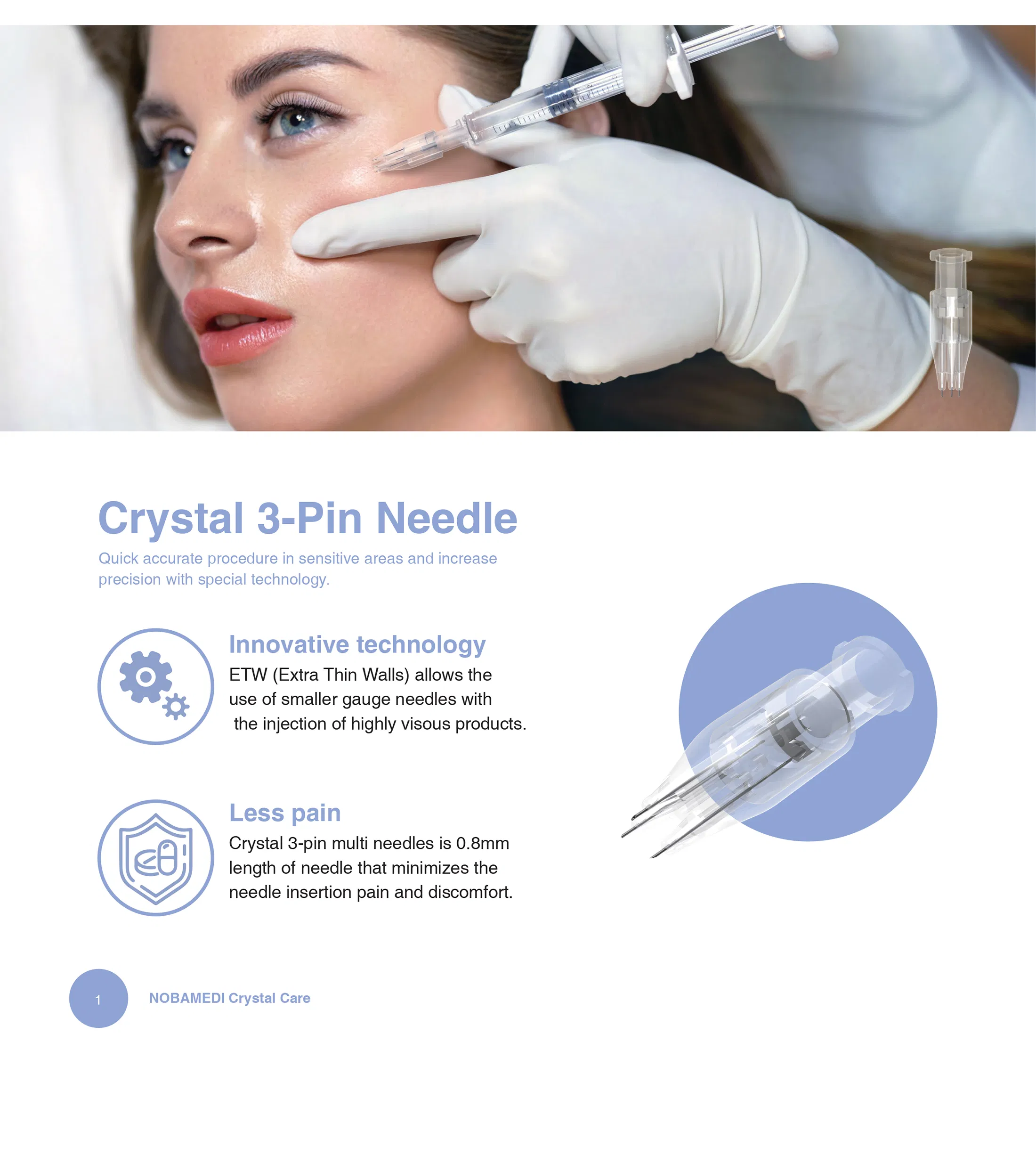 Crystal 3-pins Multi Needle · product information
