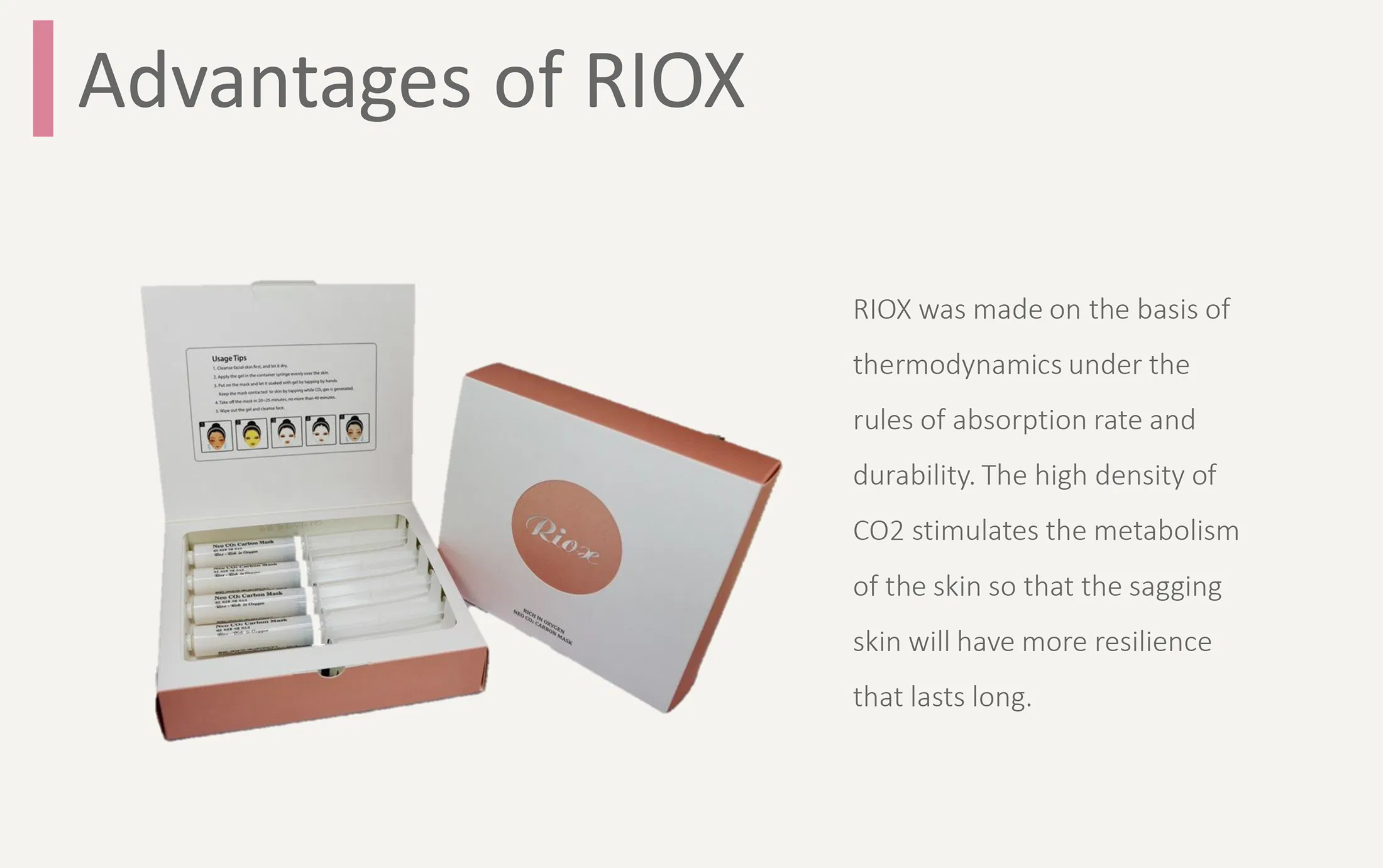 Riox rich in oxygen CO2 carbon mask · product information