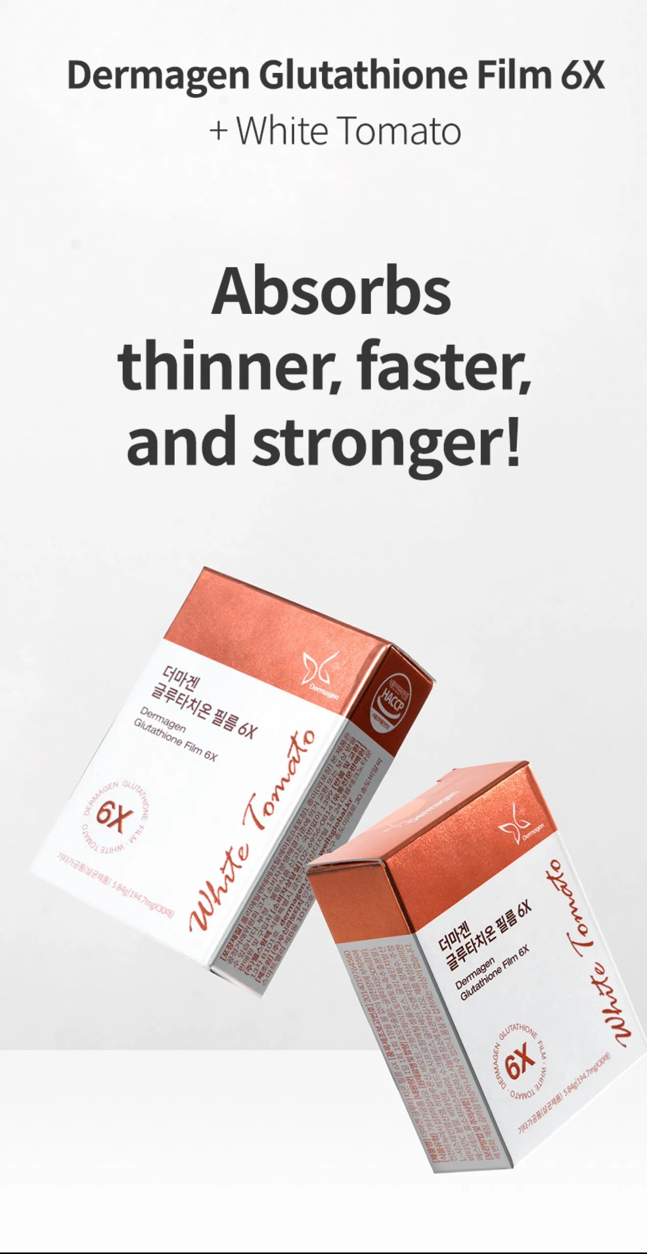 Dermagen Glutathione Film 6X · product information