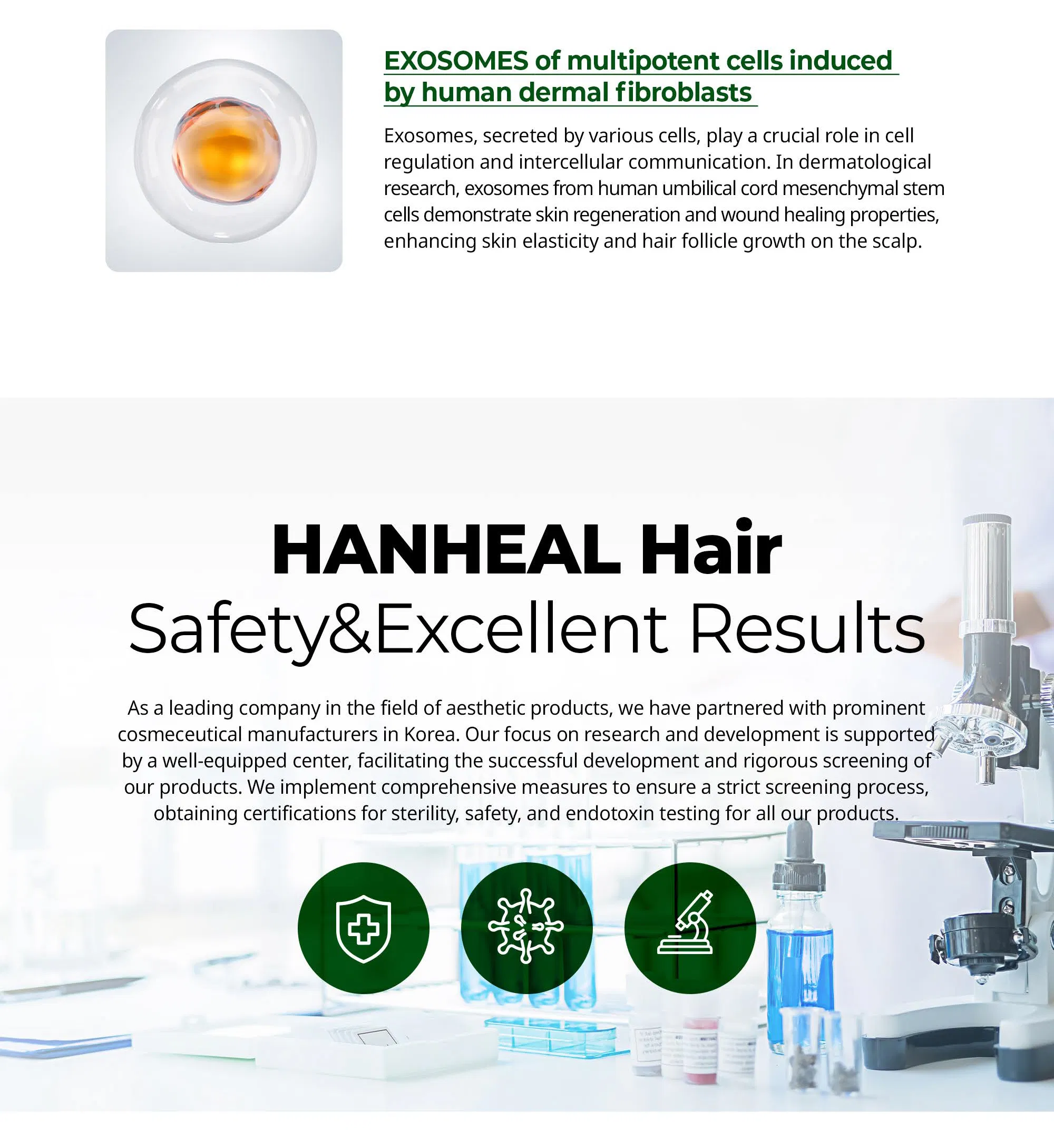 Hanheal Exosome Hair Filler · product information