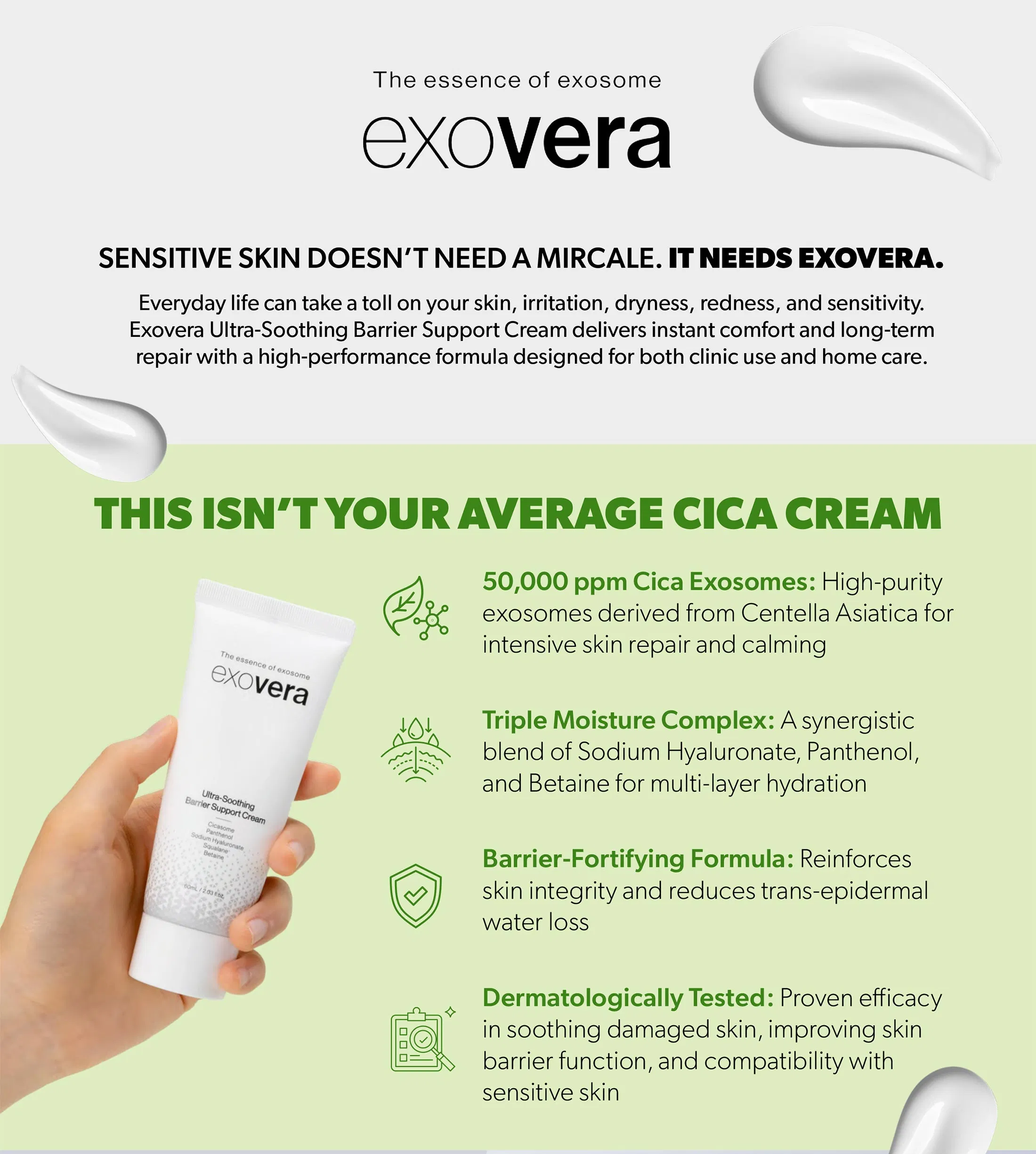 Exovera Ultra-Soothing Barrier Support Cream 200 mL · product information