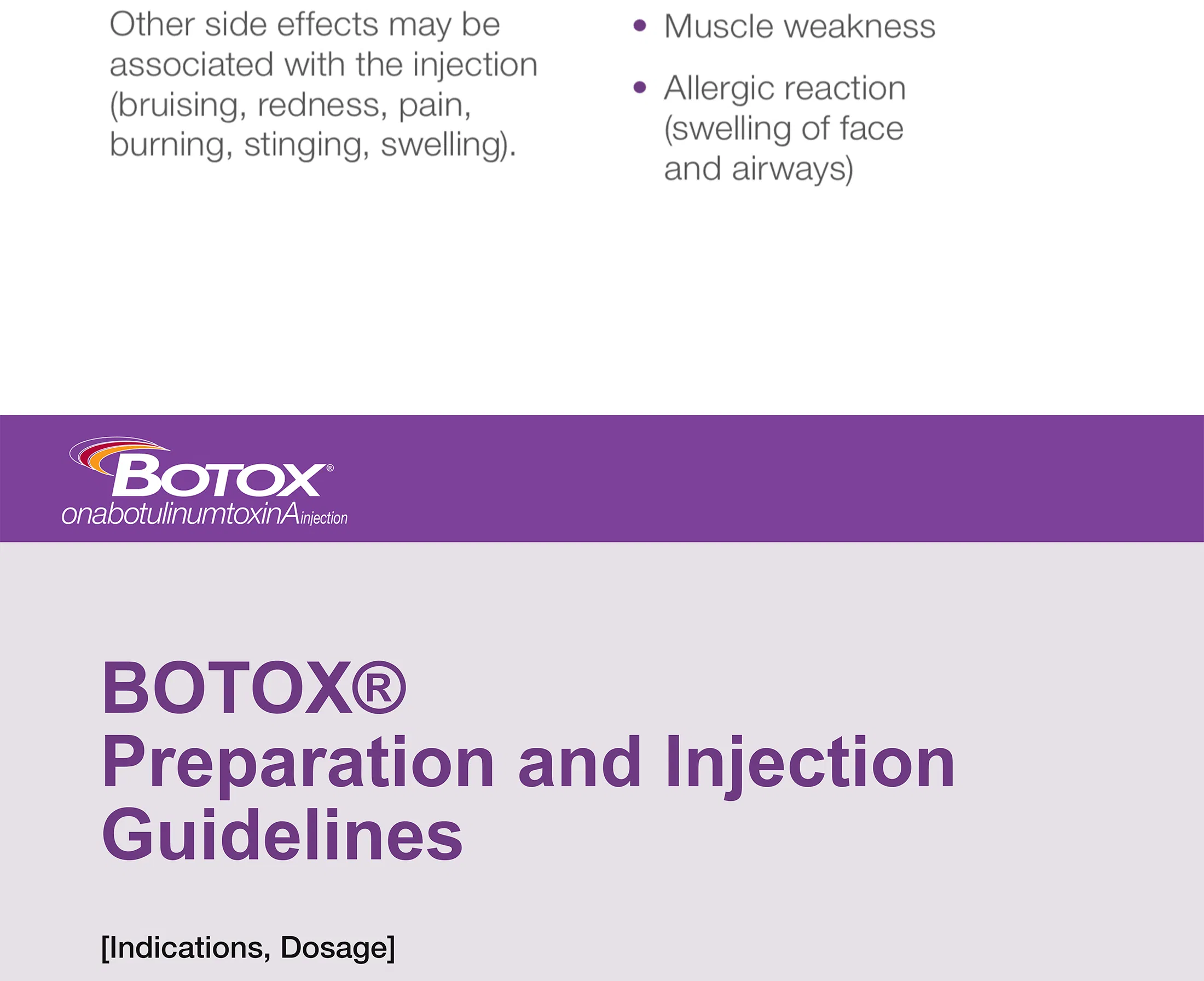 Botox 50 Units · product information