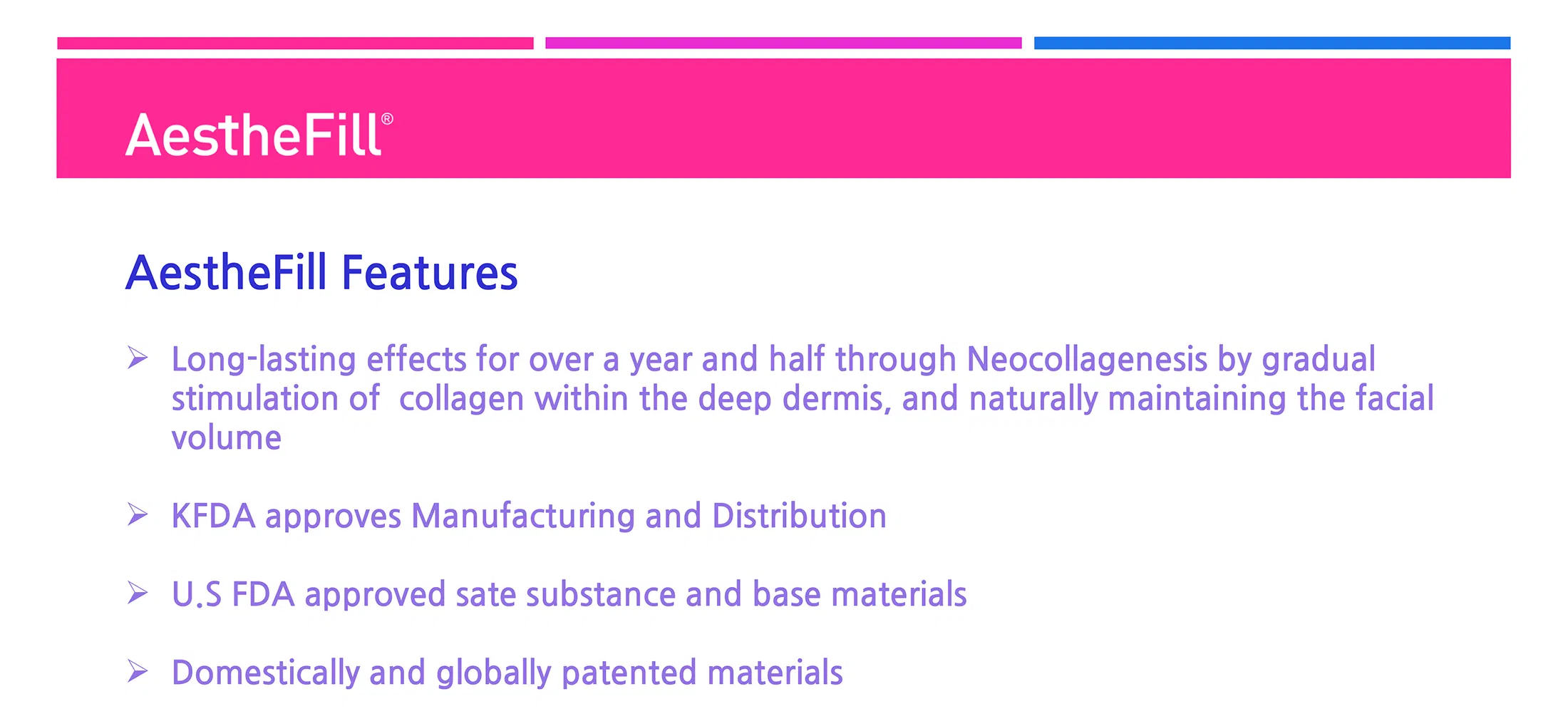 AestheFill · product information