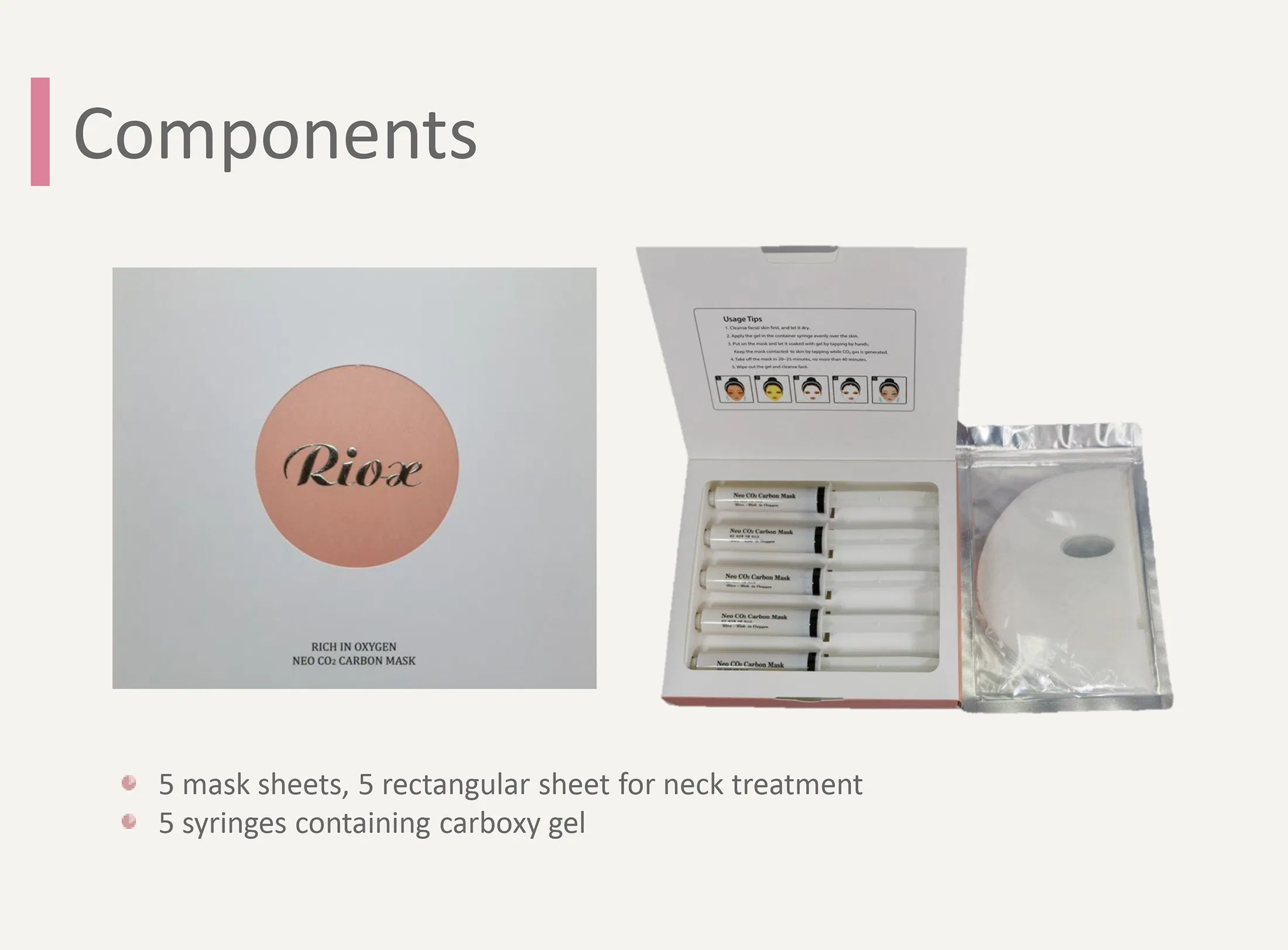 Riox rich in oxygen CO2 carbon mask · product information