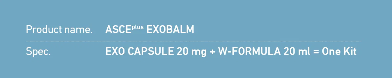 ASCE Plus EXOBALM · product information