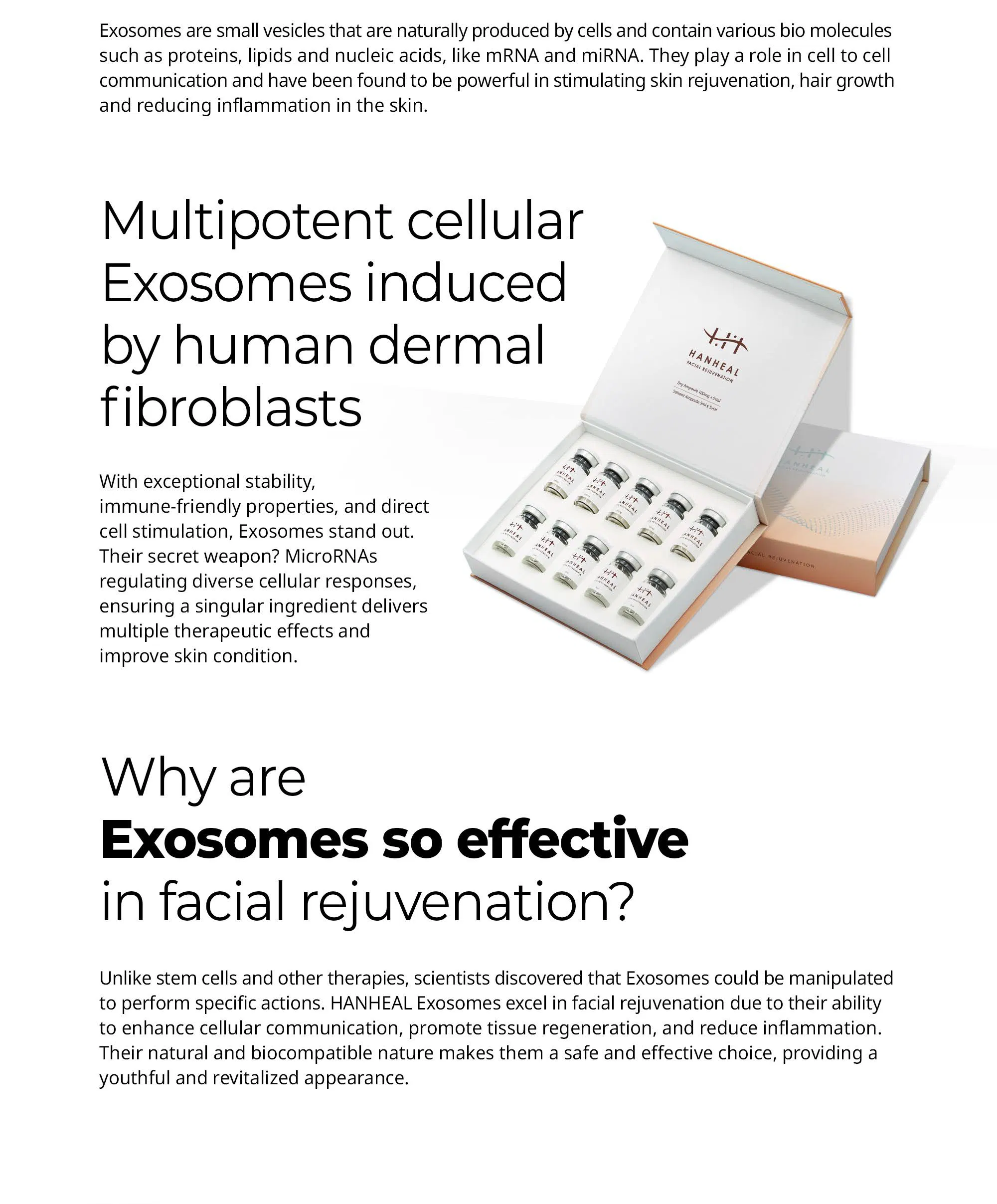 Hanheal Exosome Facial Rejuvenation · product information