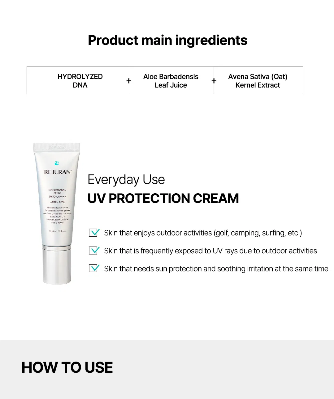 Rejuran UV Protection Cream · product information