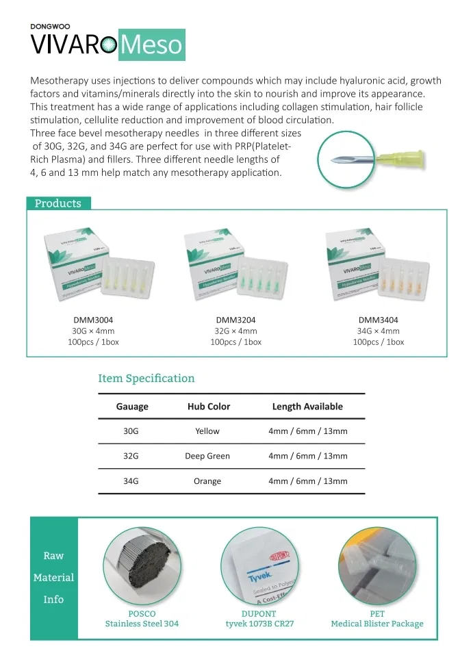 VIVARO Meso Needle 5pcs · product information
