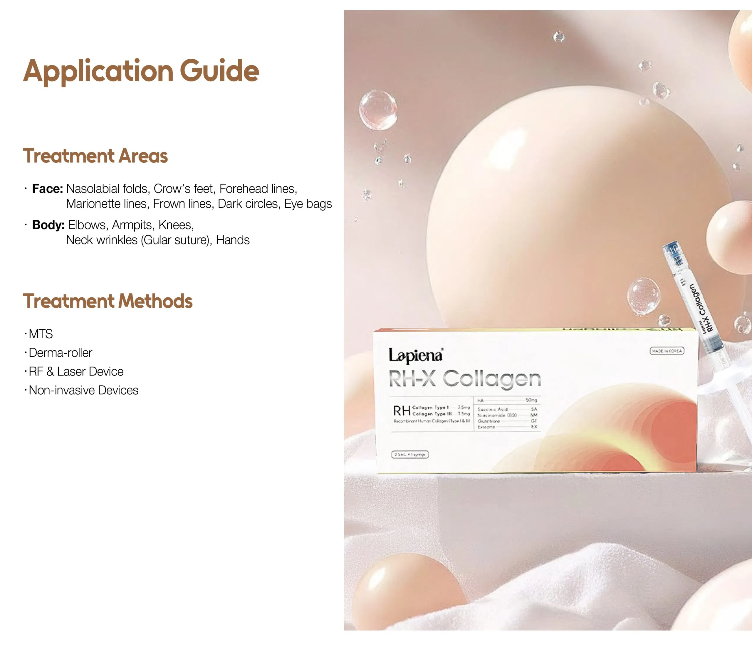 Lapiena RH-X Collagen · product information