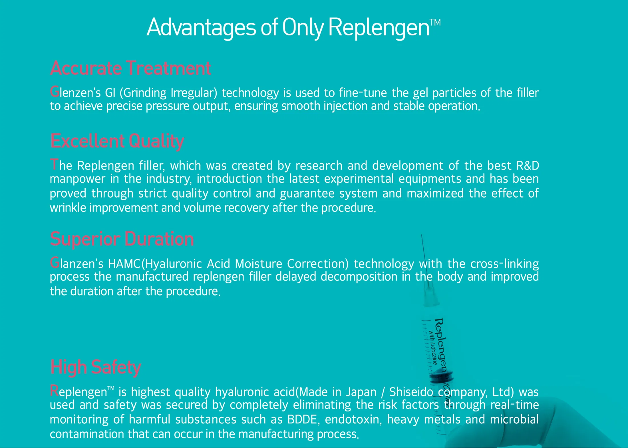 Replengen Fine · product information