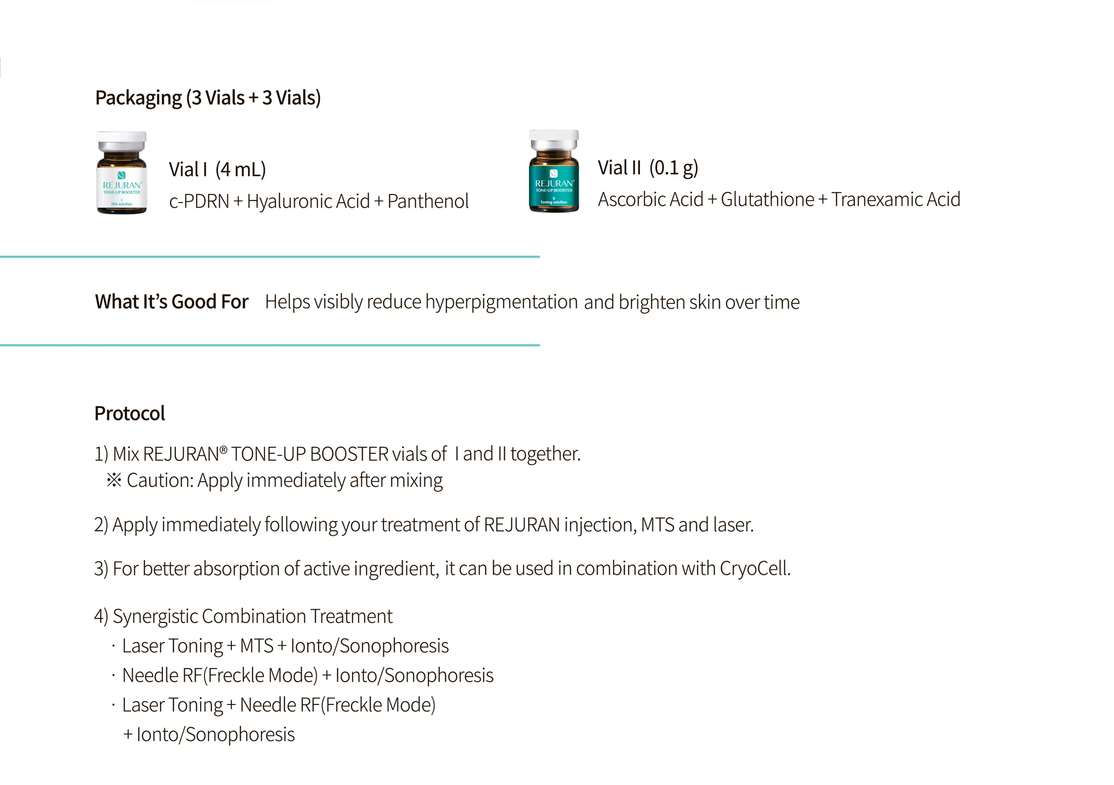 Rejuran Tone Up Booster · product information