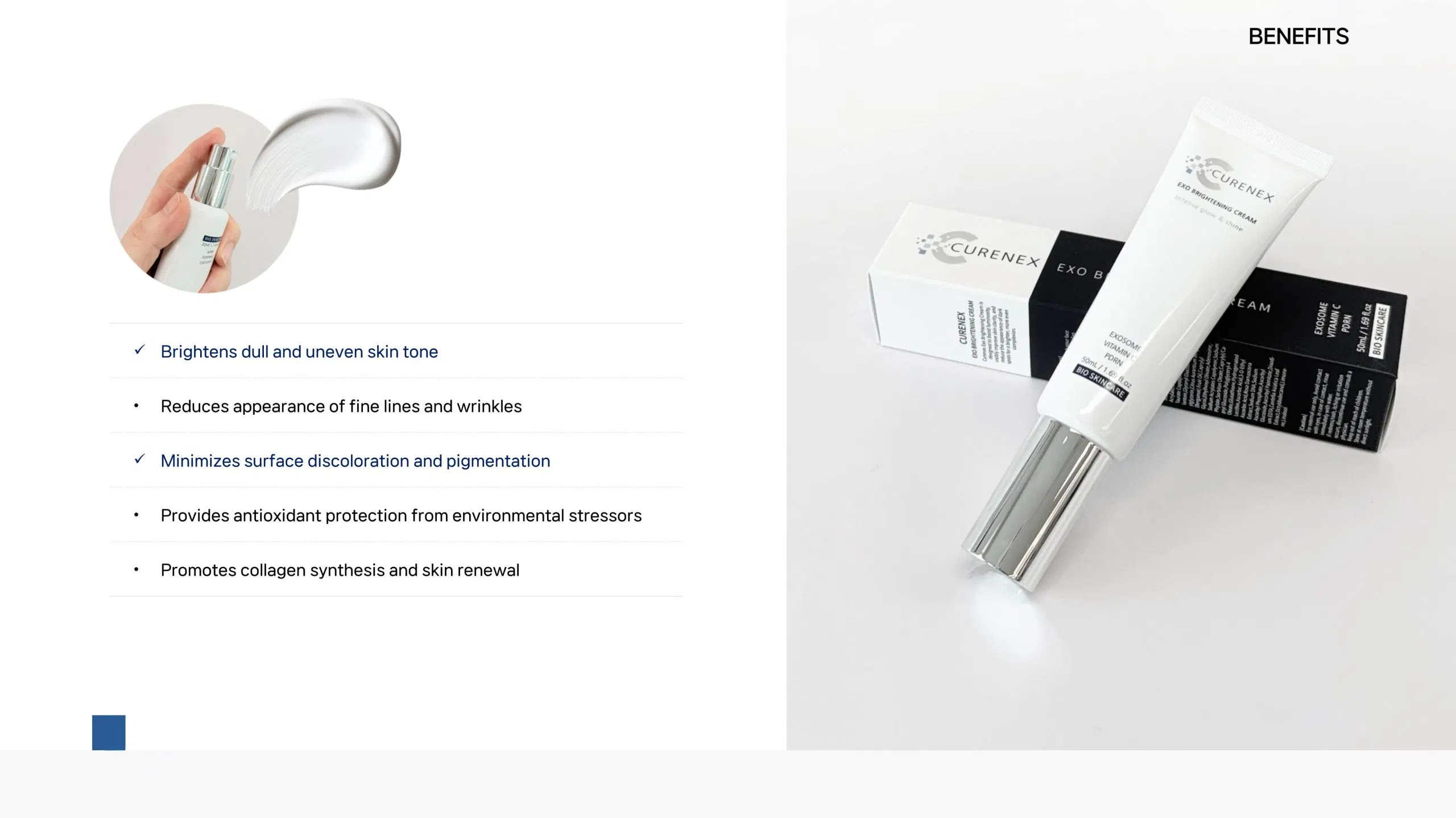 Curenex Exo Brightening Cream · product information