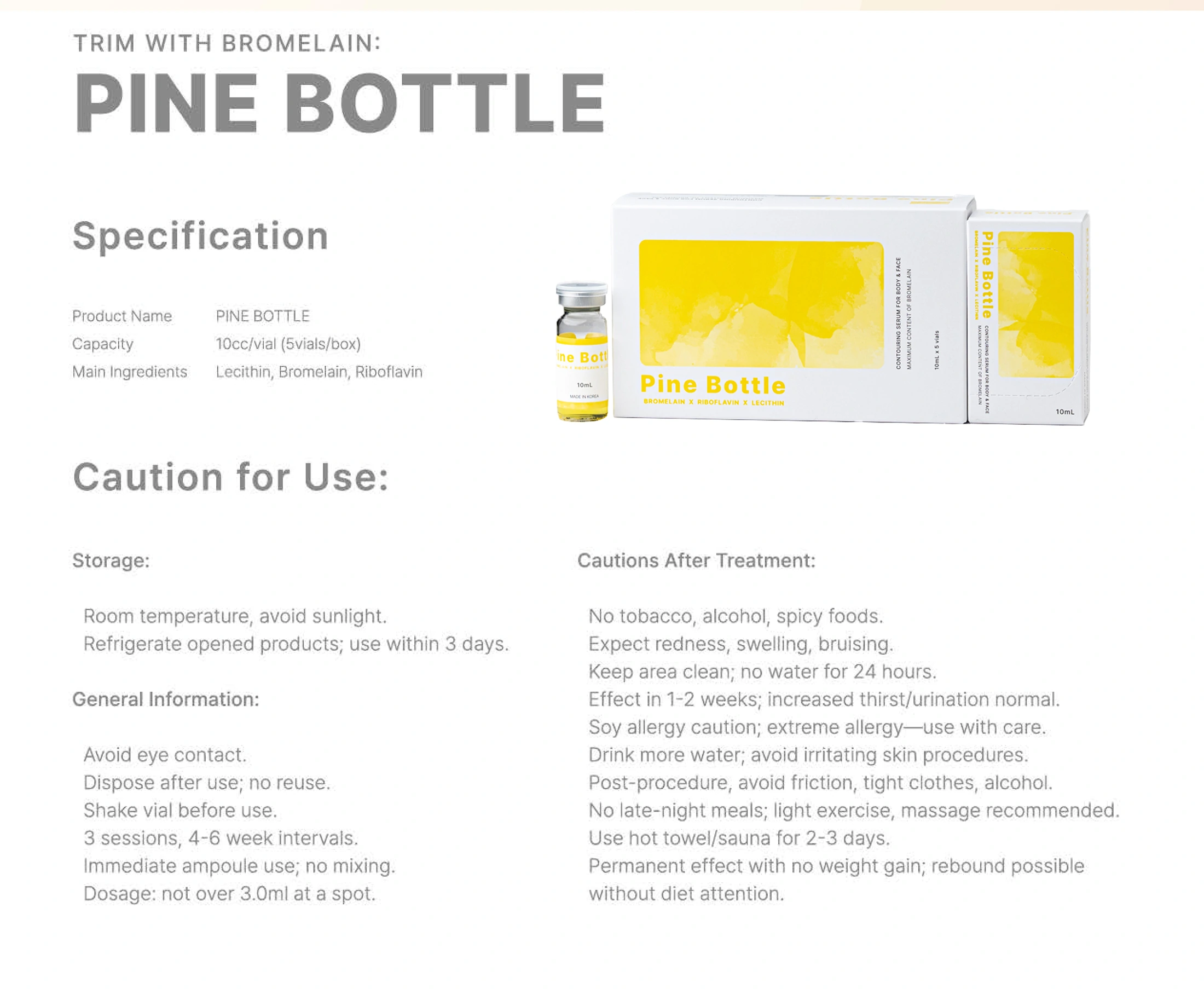 Pine Bottle · product information