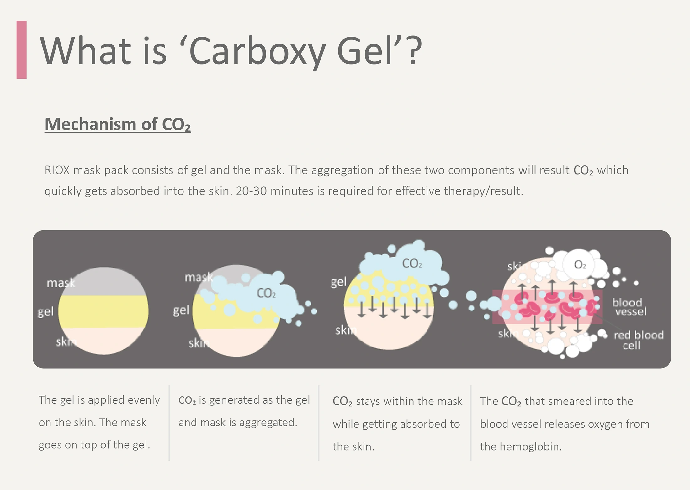 Riox rich in oxygen CO2 carbon mask · product information